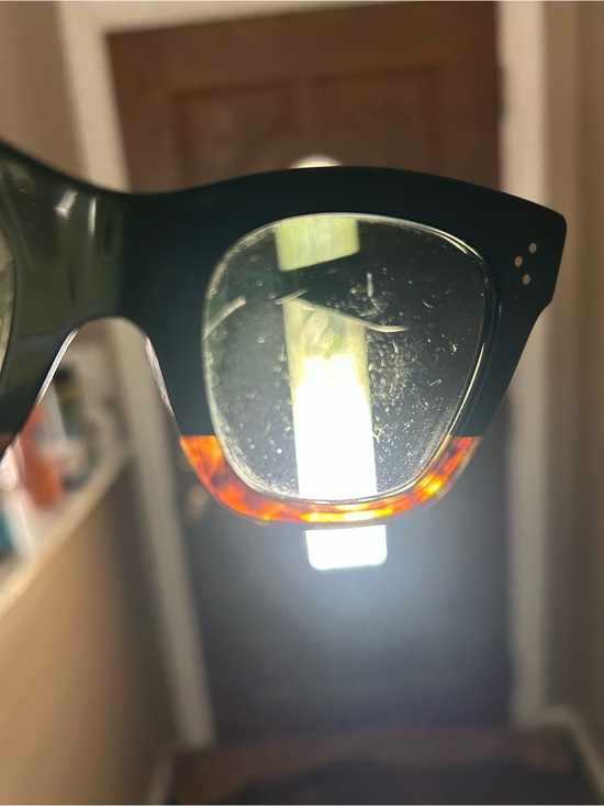 Celine Black and Tortoiseshell Thick-Arm Sunglasses main image 6